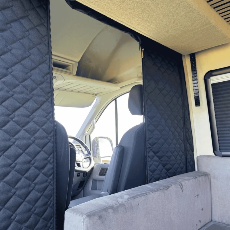 Curtain Curtain - Geïsoleerde cabine-scheidingsgordijn voor Fiat Ducato, Peugeot