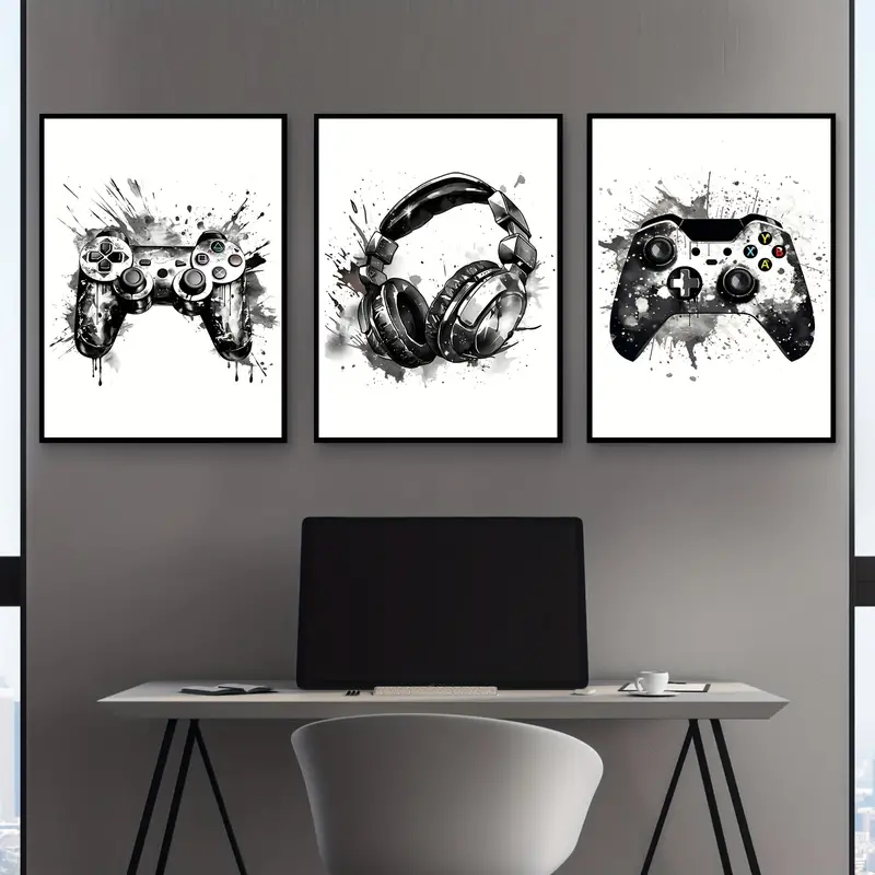 Abstract Canvas Set - 3-delige frameloze canvas schilderijen 3-delige set