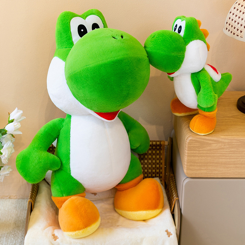 Throw Pillow - Schattige Yoshi groene dinosaurus knuffel, zacht