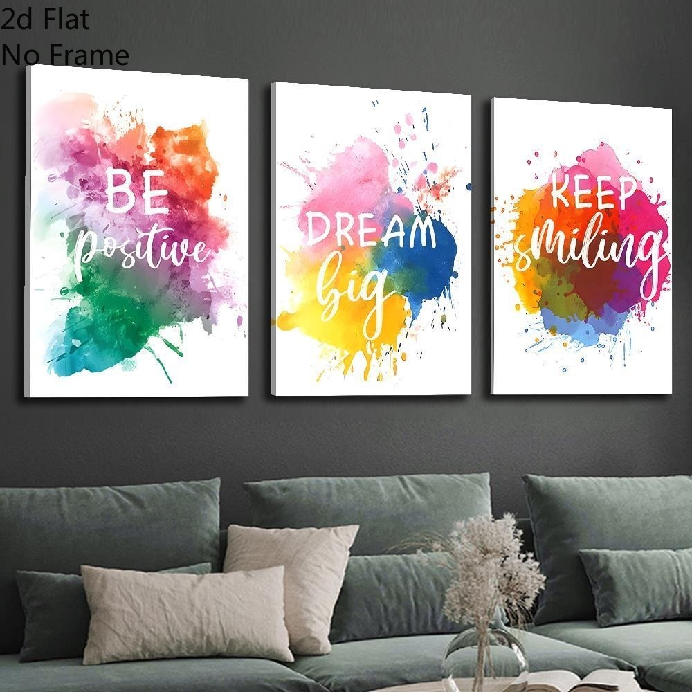 Abstract Canvas Set - (3 stuks zonder lijst) - 2D