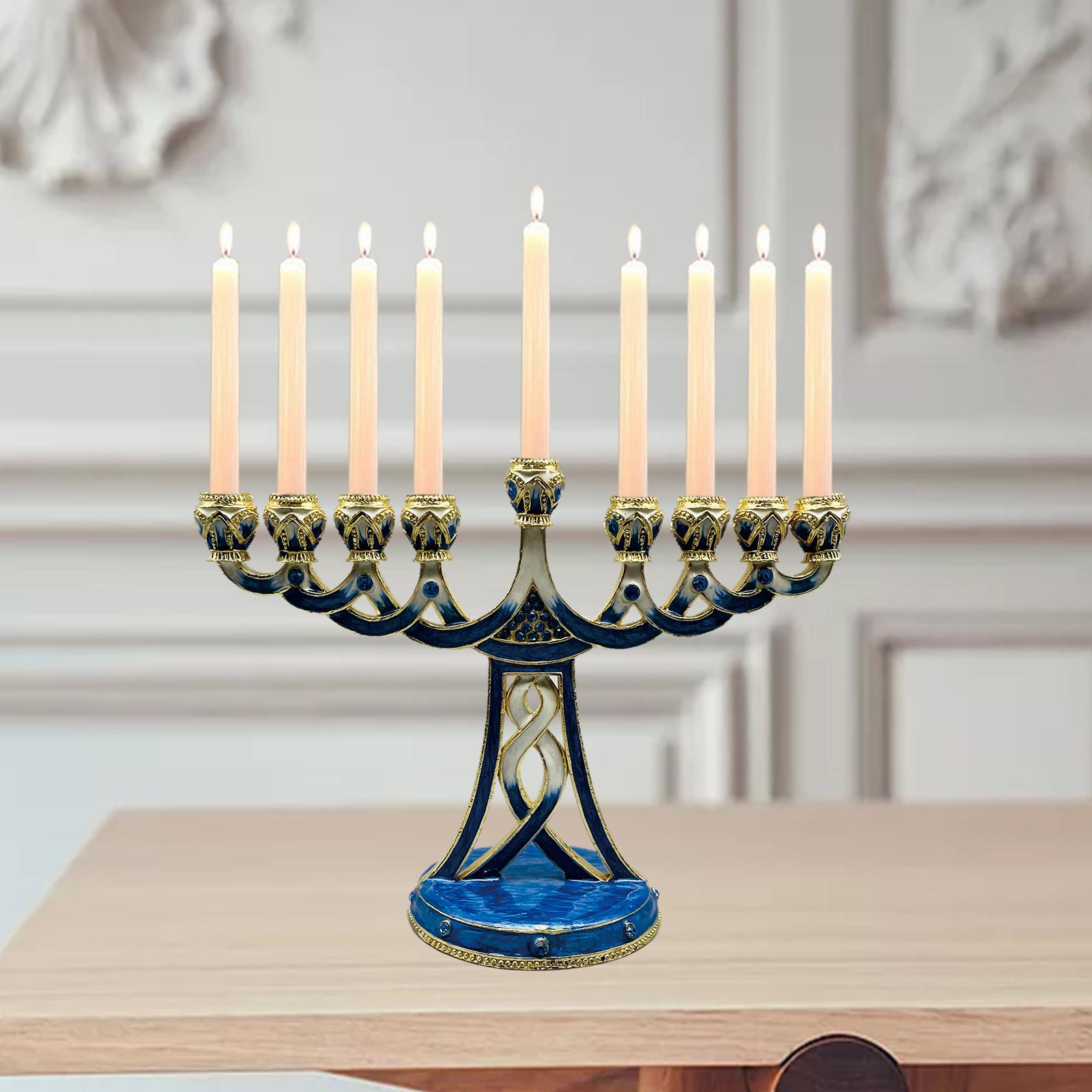 Geëmailleerde Menora kaarsenho - Candle Holder Decor recensie en prijs