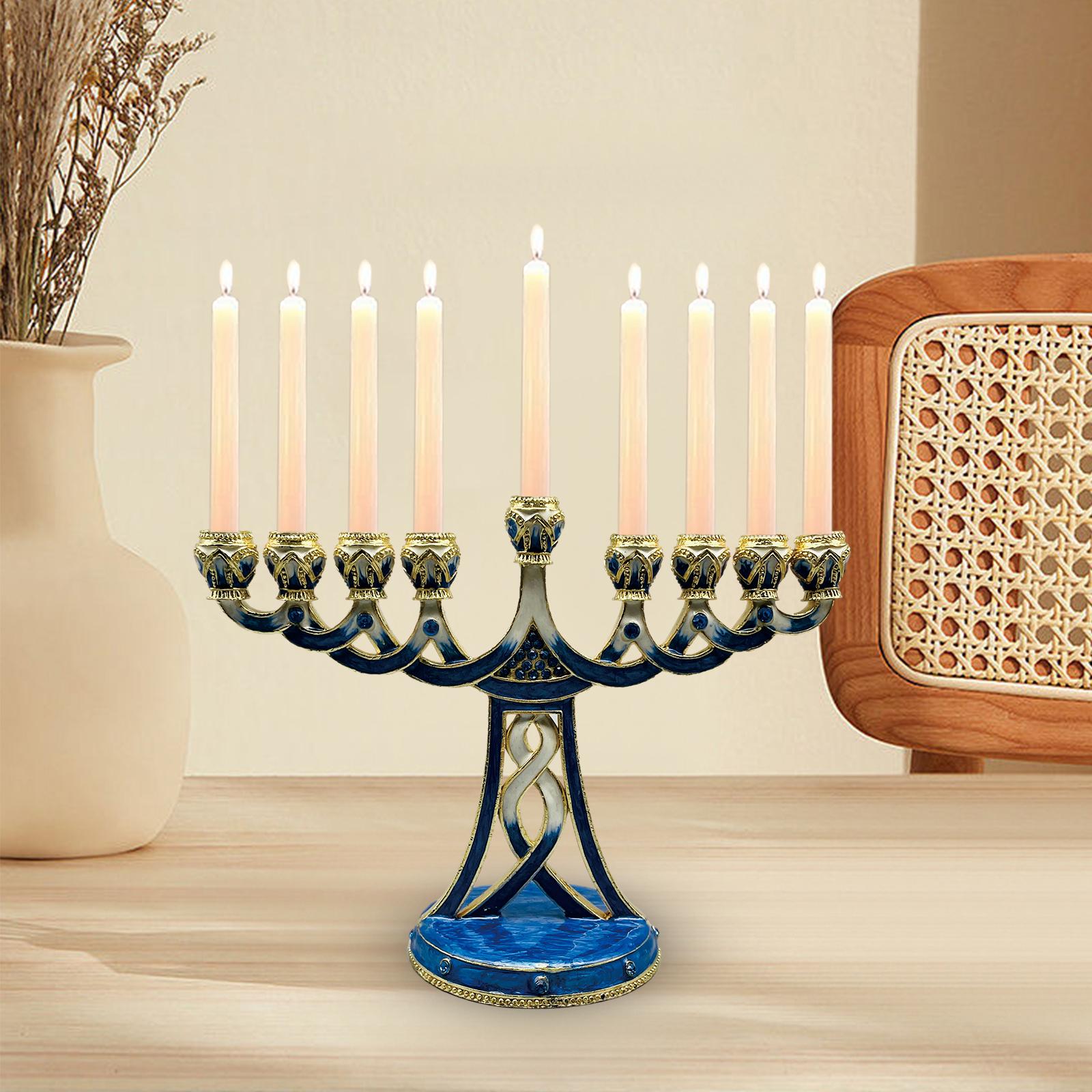Geëmailleerde Menora kaarsenho - Candle Holder Decor recensie en prijs