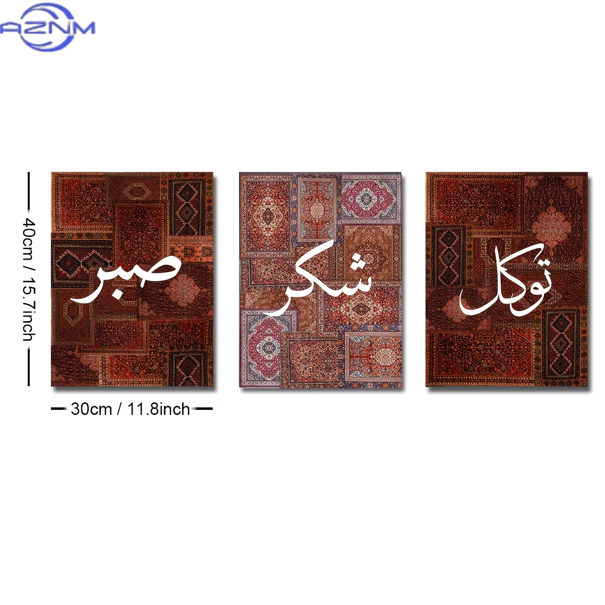 2D platte 3-delige set ongekad - Abstract Canvas Set recensie en prijs