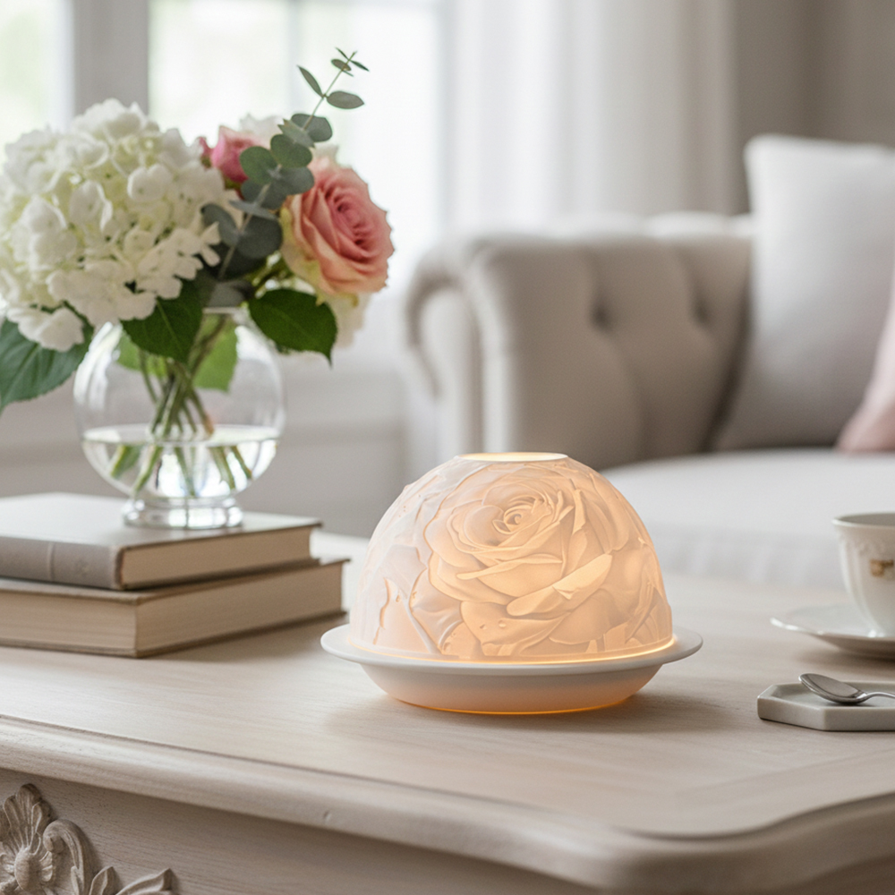 Elegante Rose Porseleinen Kaar - Candle Holder Decor recensie en prijs