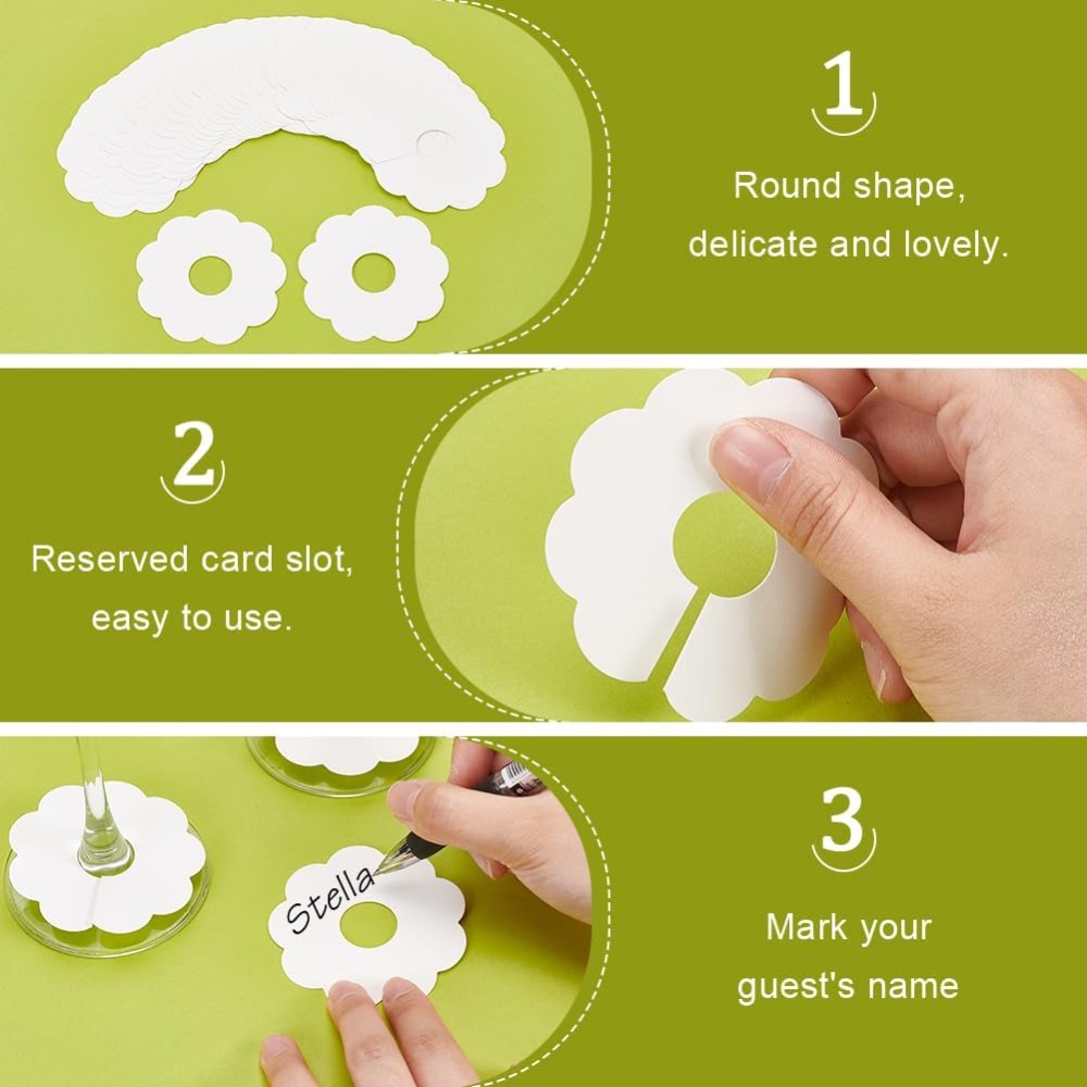 150 Stuks Papier Wijnglas Mark - Vase Decor recensie en prijs