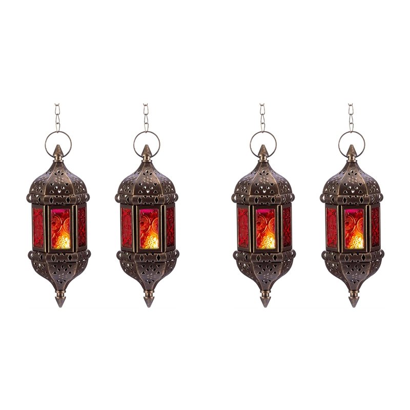 AB34-4 stuks hangende zeshoeki - Candle Holder Decor recensie en prijs