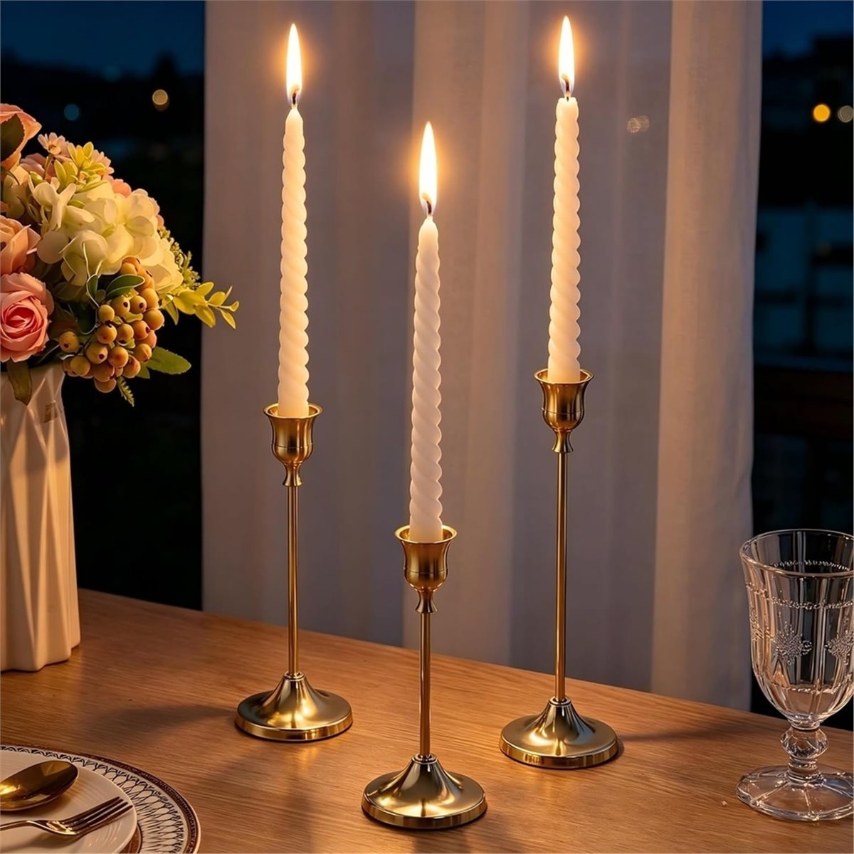 12 stuks gouden kandelaars, vi - Candle Holder Decor recensie en prijs