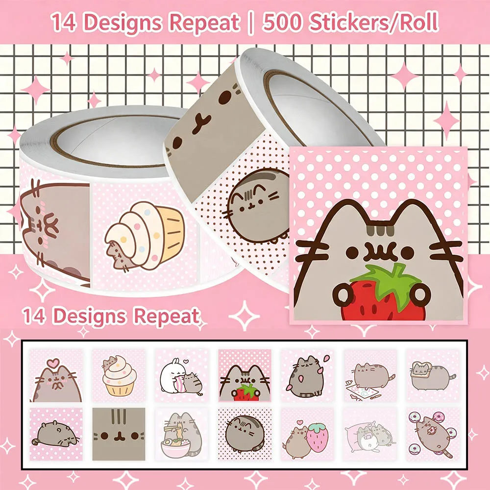 Hou 500 stuks Pusheen Cartoon  - Wall Sticker recensie en prijs