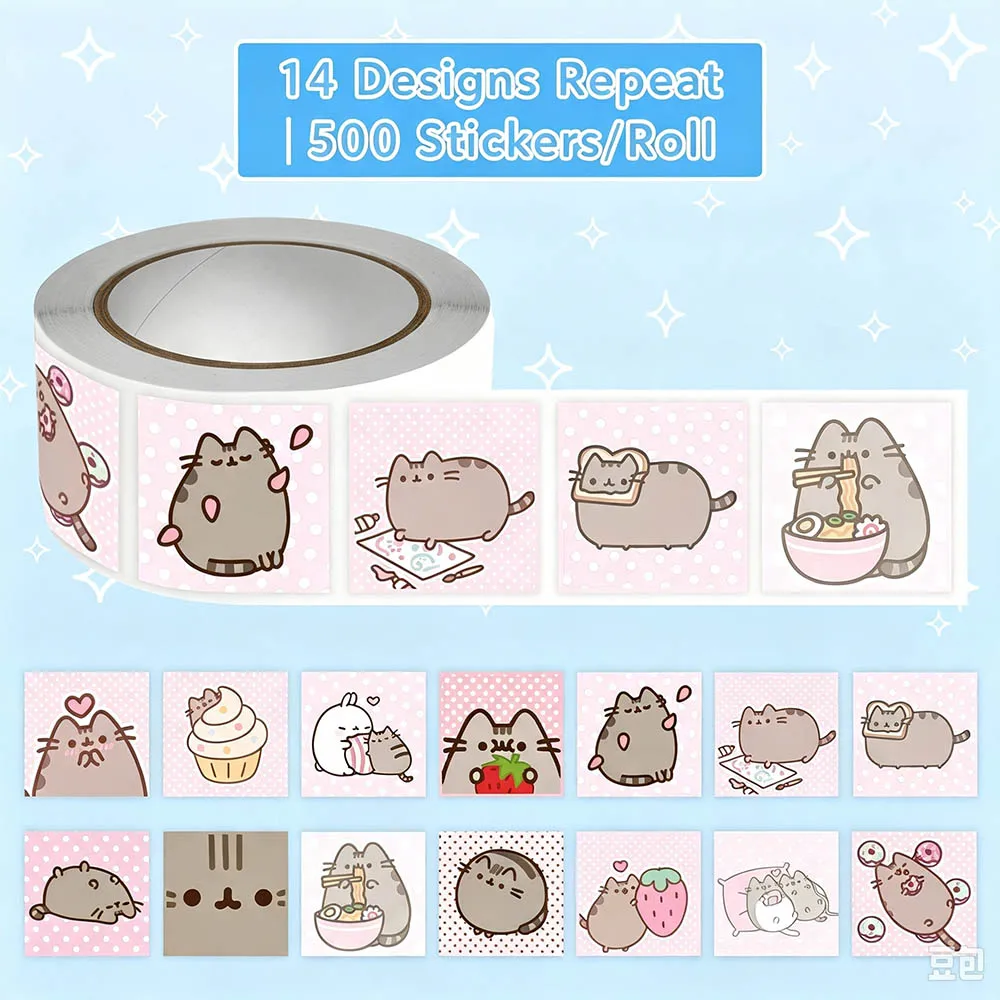Hou 500 stuks Pusheen Cartoon  - Wall Sticker recensie en prijs
