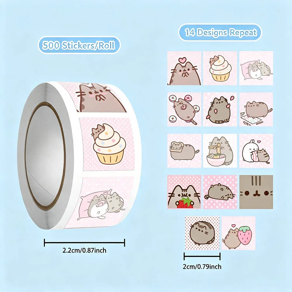 Hou 500 stuks Pusheen Cartoon  - Wall Sticker recensie en prijs